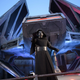 Kylo Ren with a TIE Echelon.
